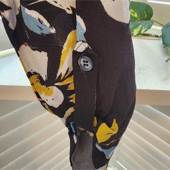 YUMI KIM BLACK FLORAL ROMPER NEW SIZE MED - Picture 7 of 9